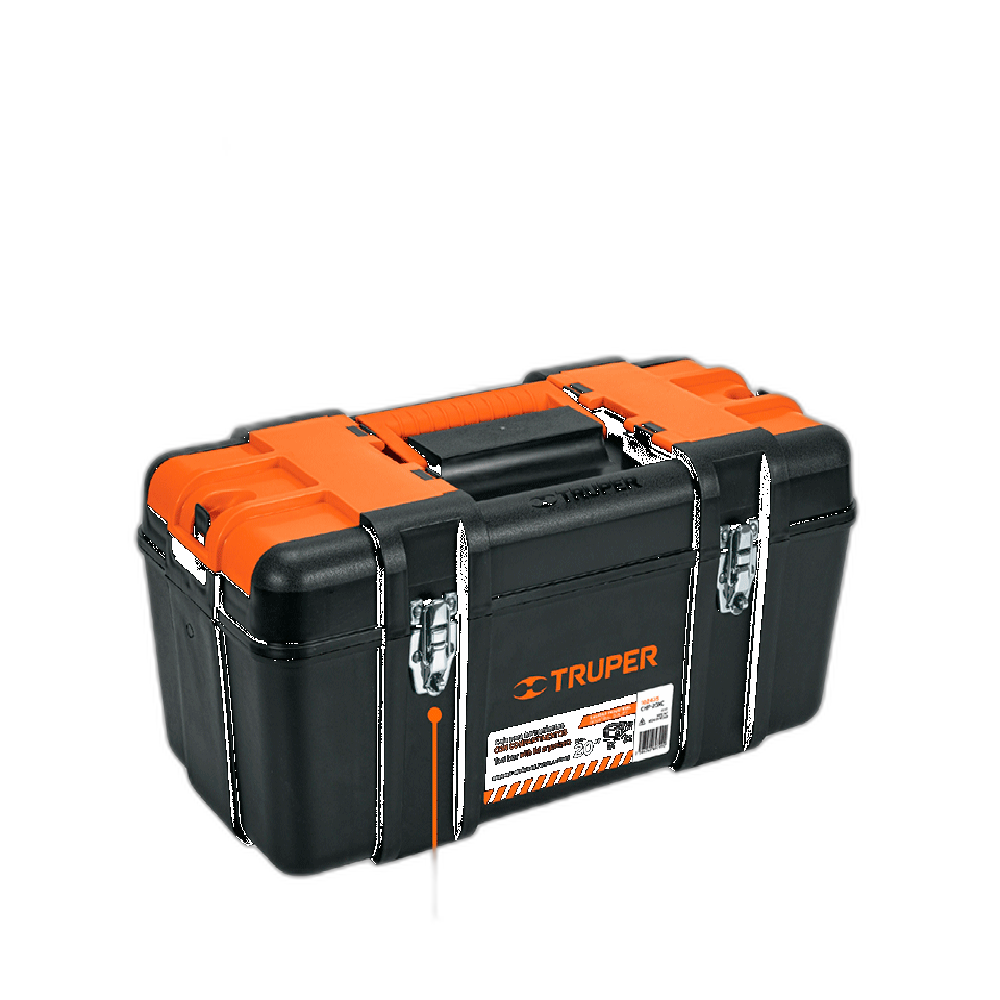 CAJA P/HERRAMIENTA 20 CON COMPARTIMENTOS, BROCHES METALICOS