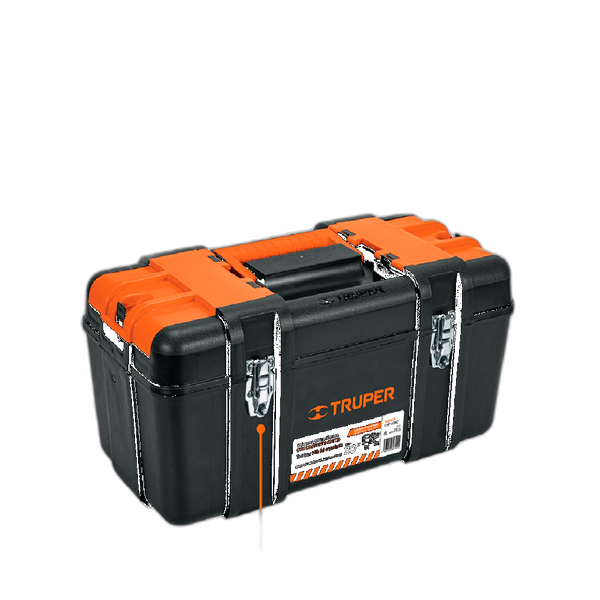 CAJA P/HERRAMIENTA 20 CON COMPARTIMENTOS, BROCHES METALICOS