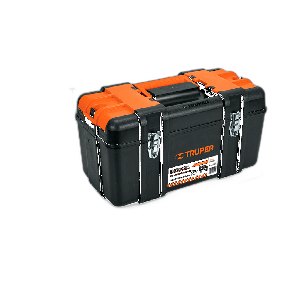 CAJA P/HERRAMIENTA 20 CON COMPARTIMENTOS, BROCHES METALICOS