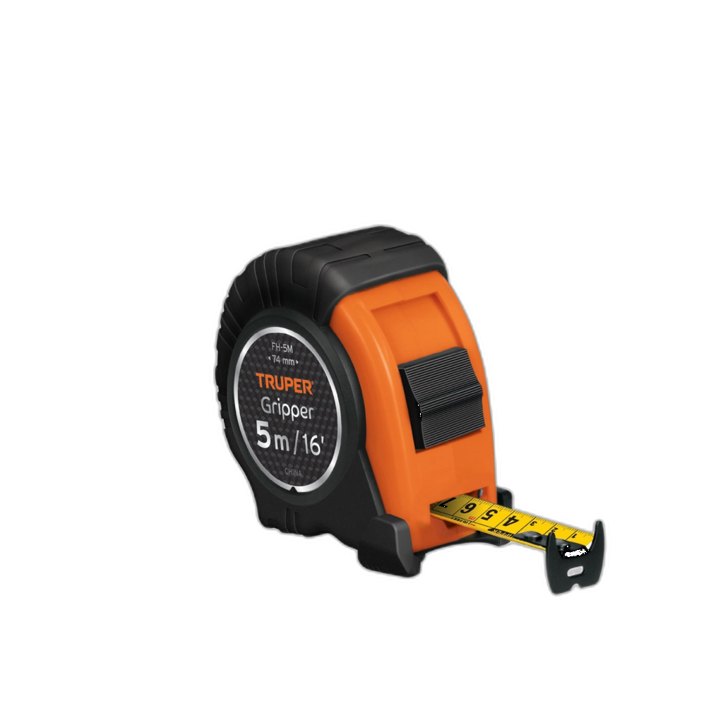 FLEXOMETRO GRIPPER, CONTRA IMPACTO, 5 M, CINTA 19 MM