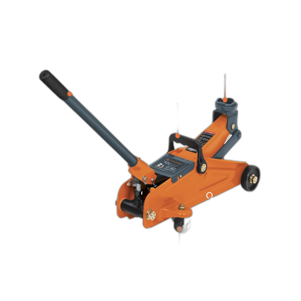 GATO HIDRAULICO DE PATIN 2 TOLS CON MALETIN