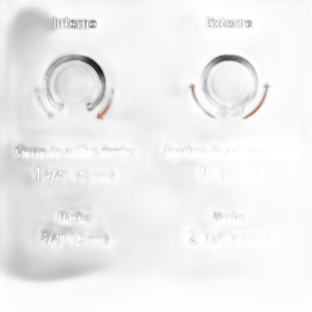 PINZA PARA ANILLOS DE RETENCIÓ TRUPER HERRAMIENTAS