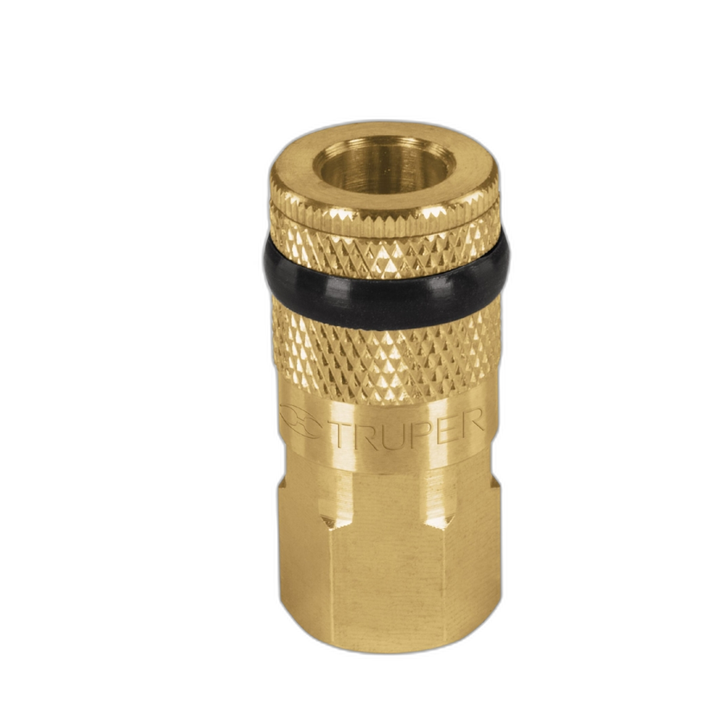 COPLE DE  LATON CUERDA 1/4 NPT HEMBRA