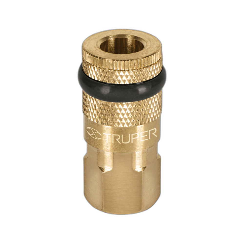 COPLE DE  LATON CUERDA 1/4 NPT HEMBRA