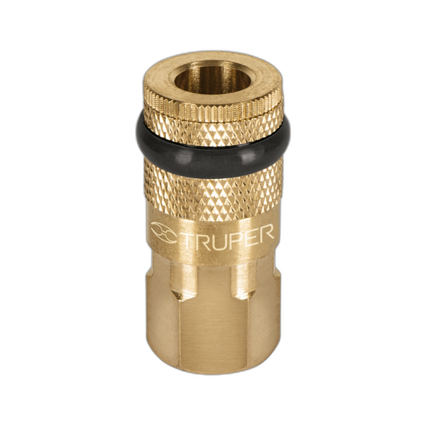 COPLE DE  LATON CUERDA 1/4 NPT HEMBRA