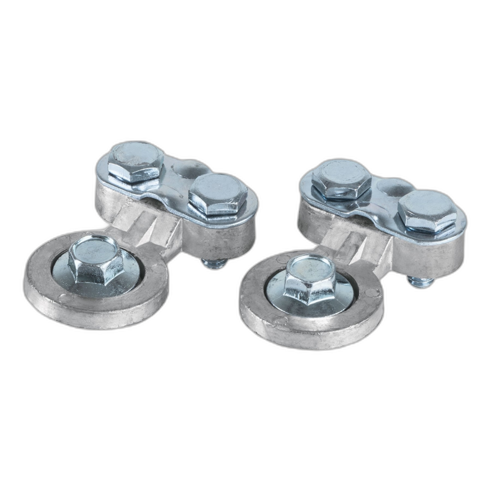 JUEGO TERMINALES P/BATERIA, POSTE LATERAL, PLOMO, PRETUL