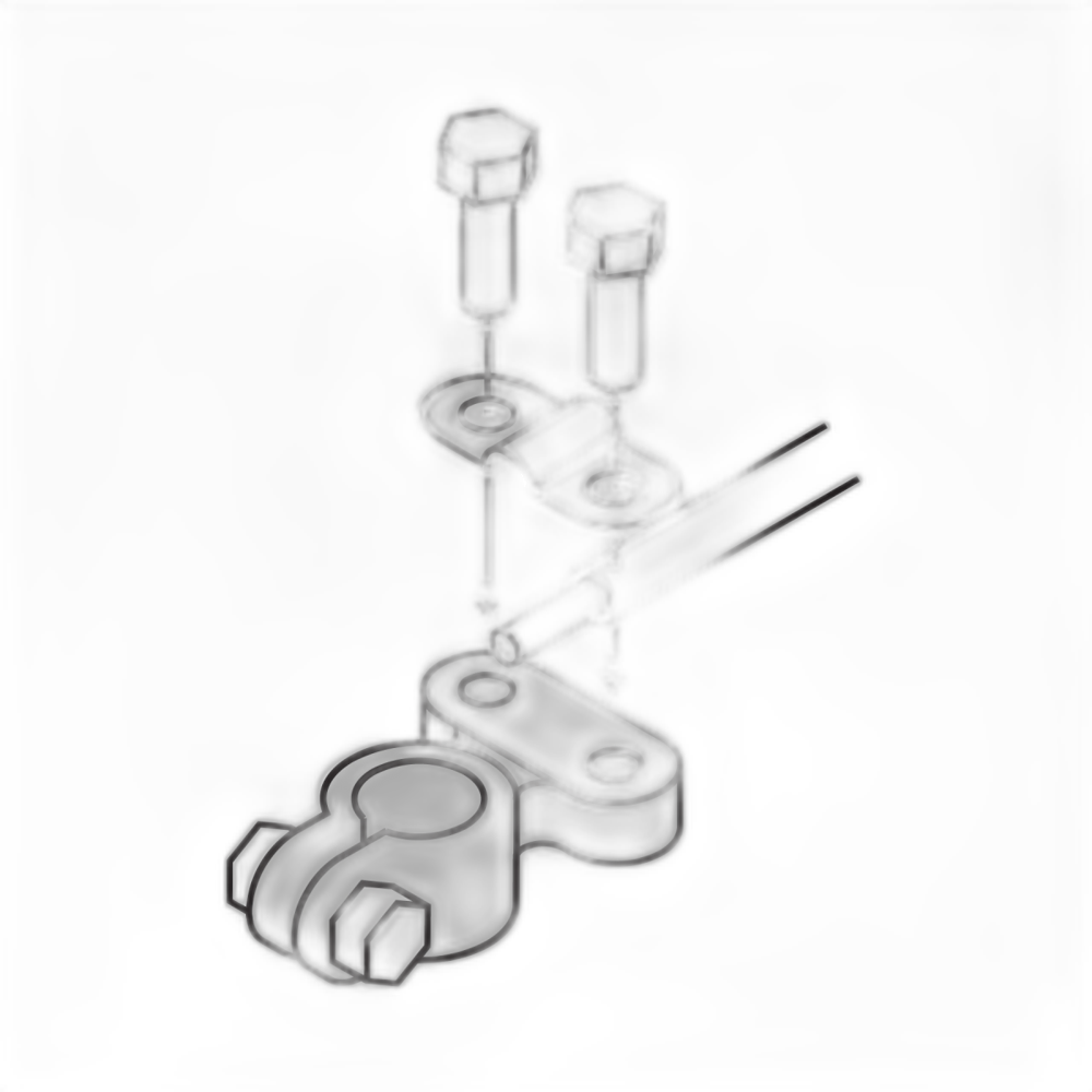 TERMINAL DE LATON PARA BATERIA POSTE SUPERIOR 2 PZAS