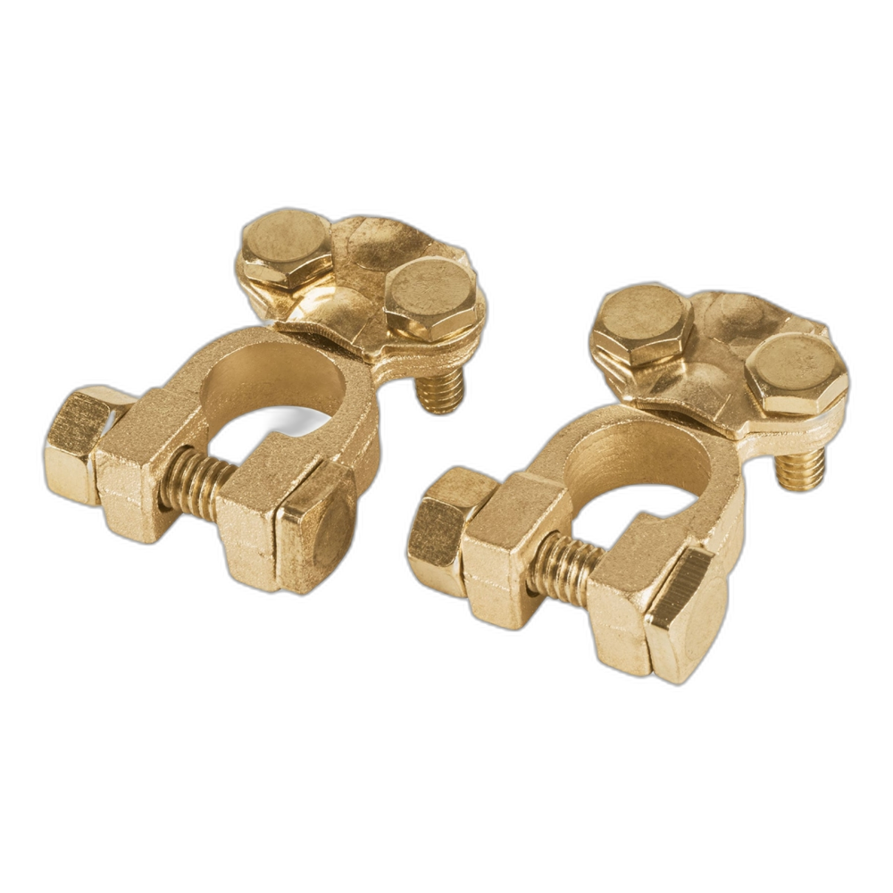 TERMINAL DE LATON PARA BATERIA POSTE SUPERIOR 2 PZAS