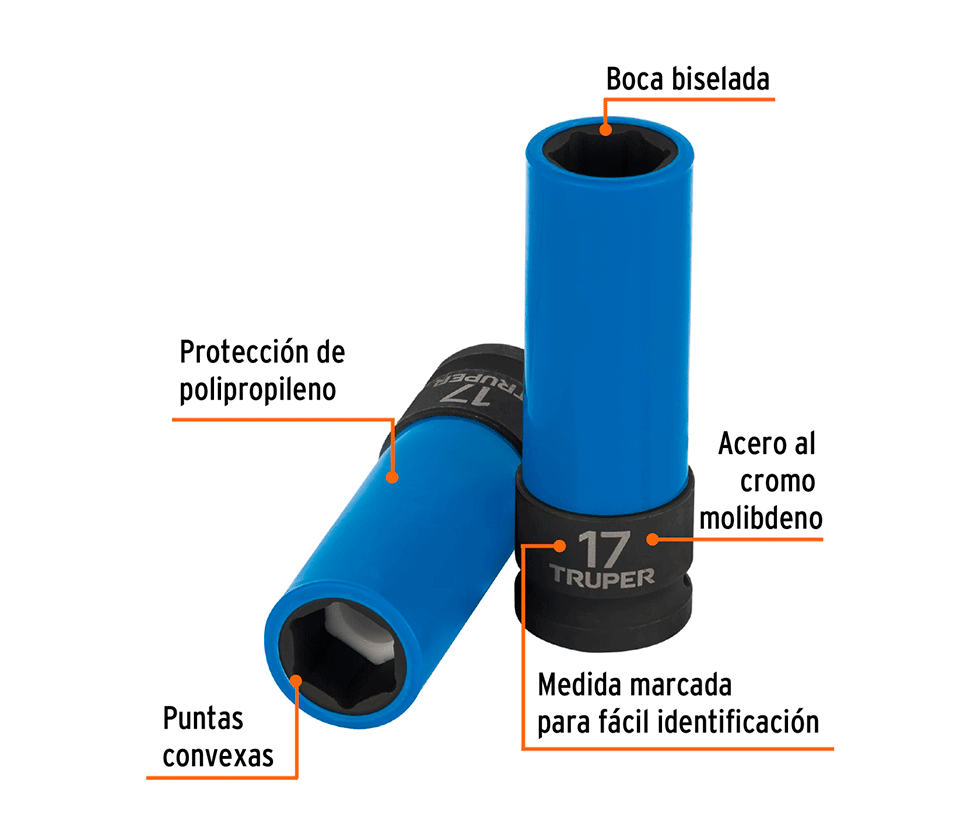 DADO LARGO IMPACTO 19 MM