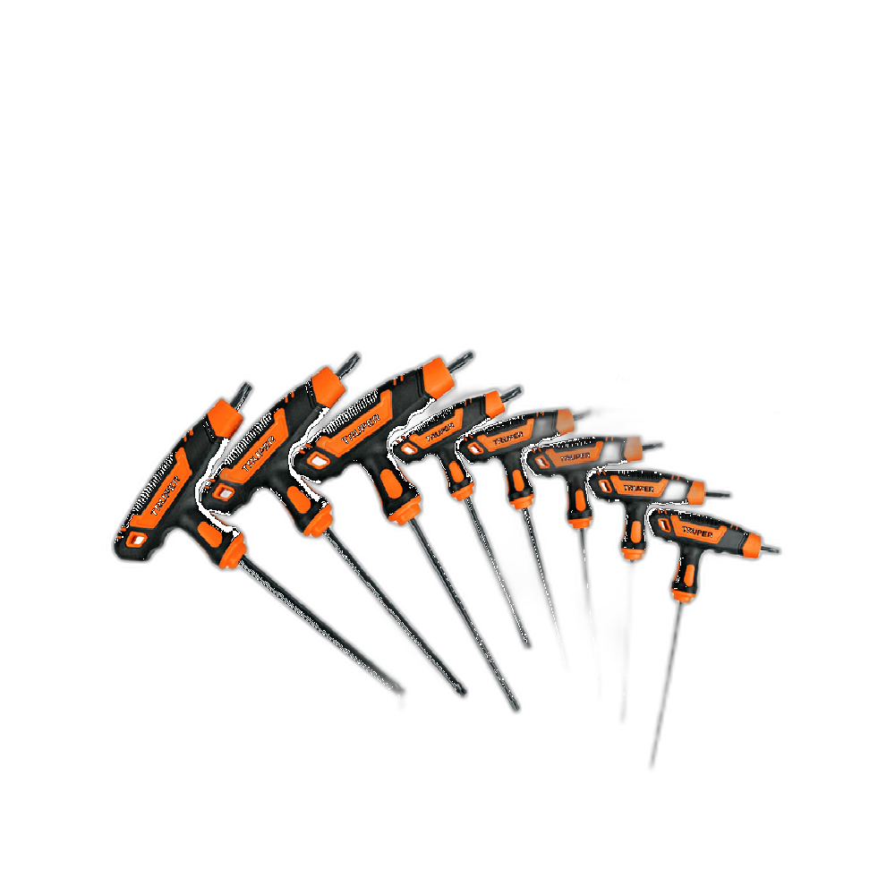JGO DE 8 LLAVES TORX MANGO T, T9-T40