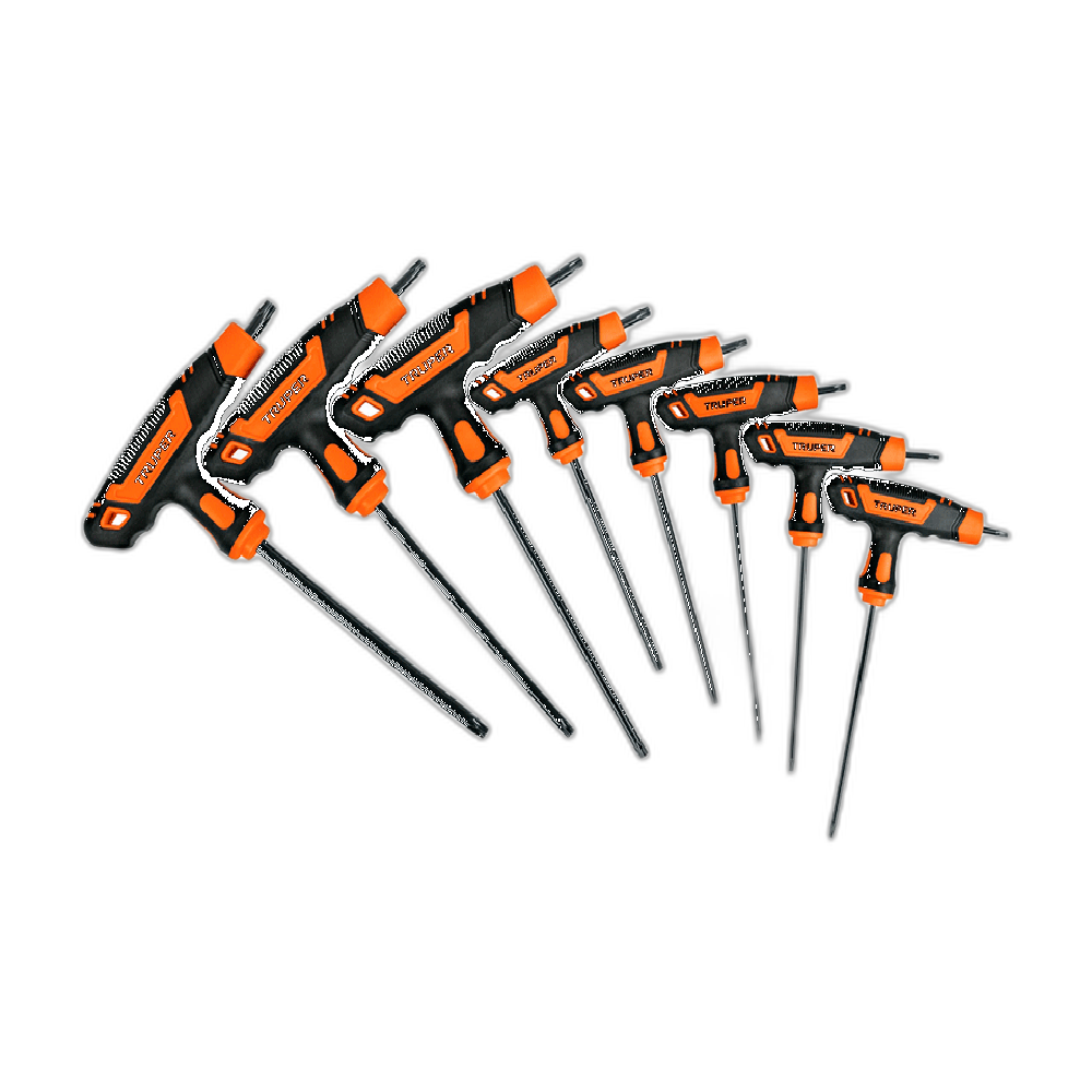 JGO DE 8 LLAVES TORX MANGO T, T9-T40
