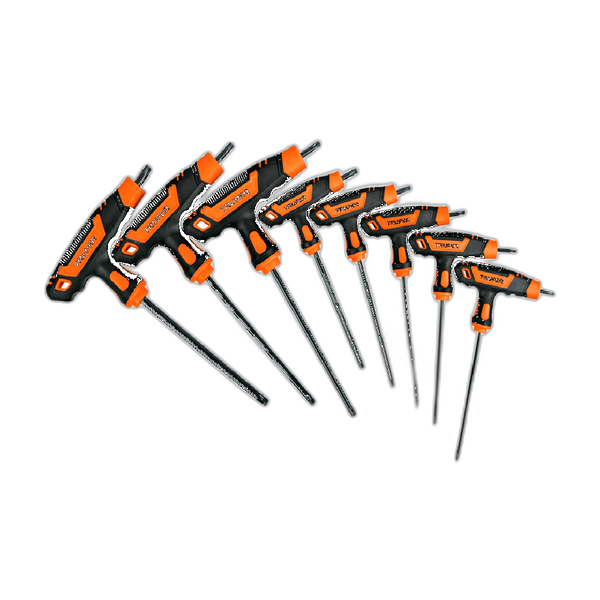JGO DE 8 LLAVES TORX MANGO T, T9-T40