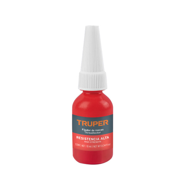 FIJADOR DE ROSCAS PERMANENTE 10ml ROJO TRUPER