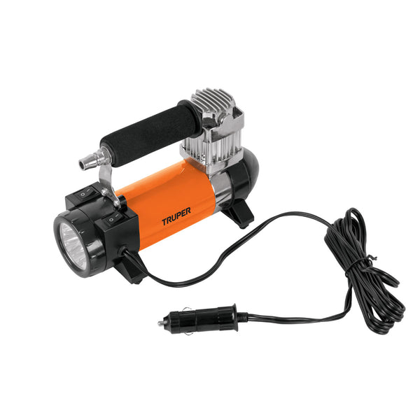 COMPRESOR DE AIRE 12 V PORTATIL, PARA AUTO, INCLUYE MALETIN