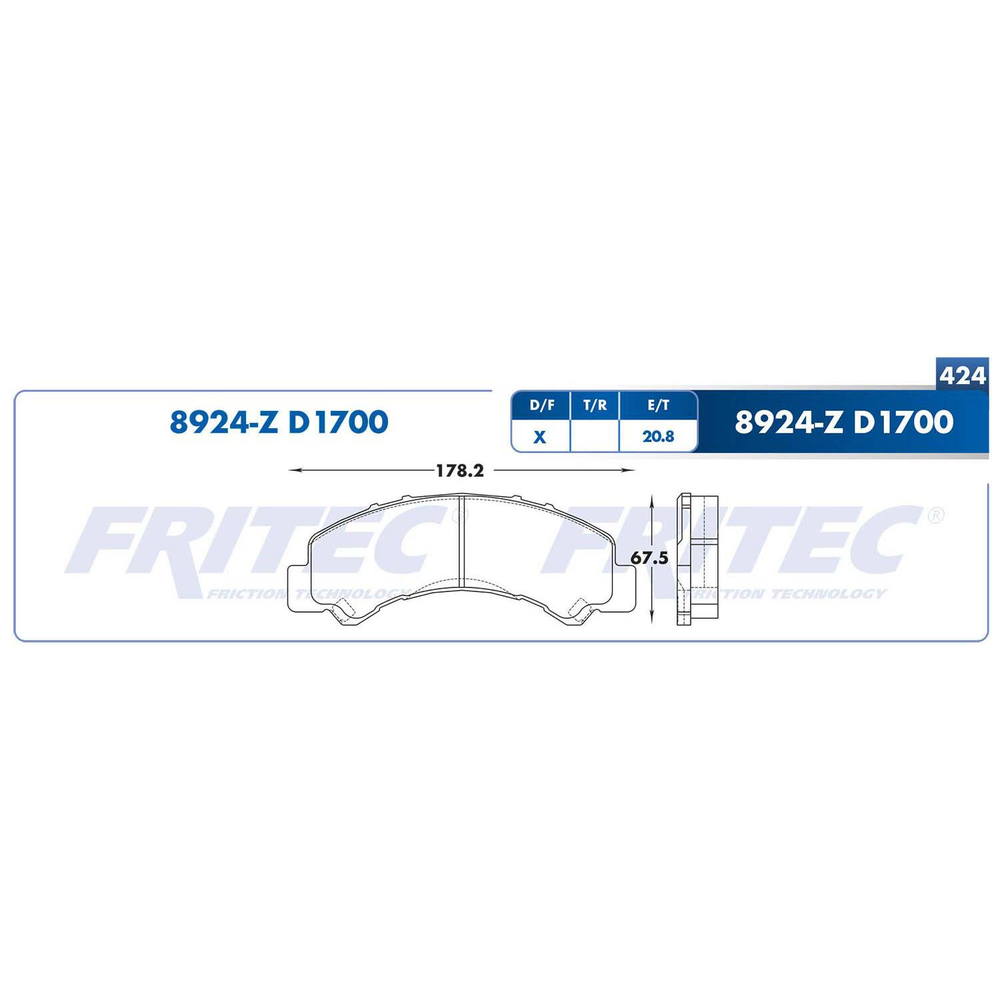 BALATA DELANTERA ISUZU ELF 200 09-020