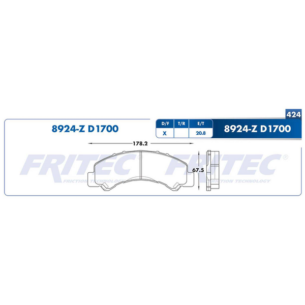 BALATA DELANTERA ISUZU ELF 200 09-020