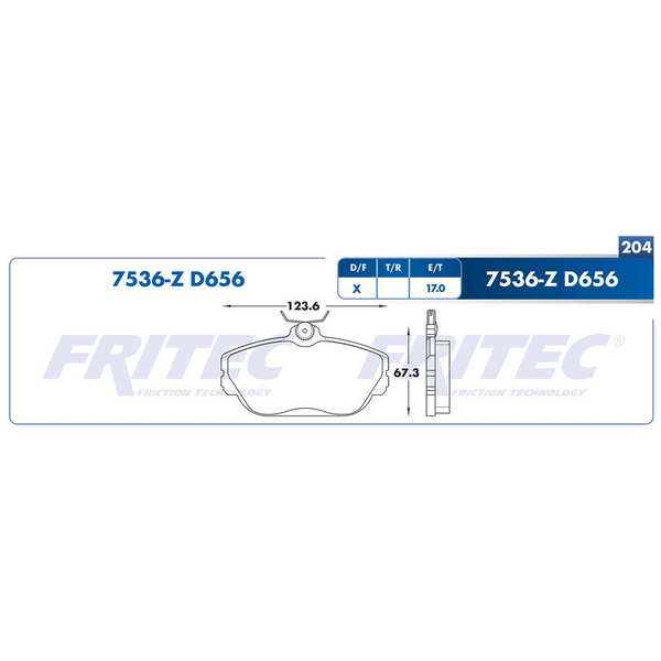 BALATA DELANTERA FORD WINDSTAR 95-98