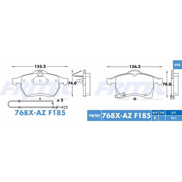 BALATA DELANTERA CHEVROLET ASTRA 00-07