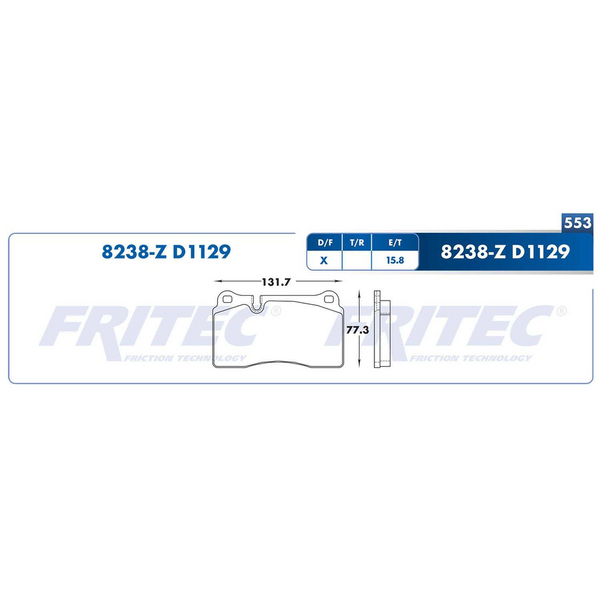 BALATA DELANTERA VW TOUAREG 06-018