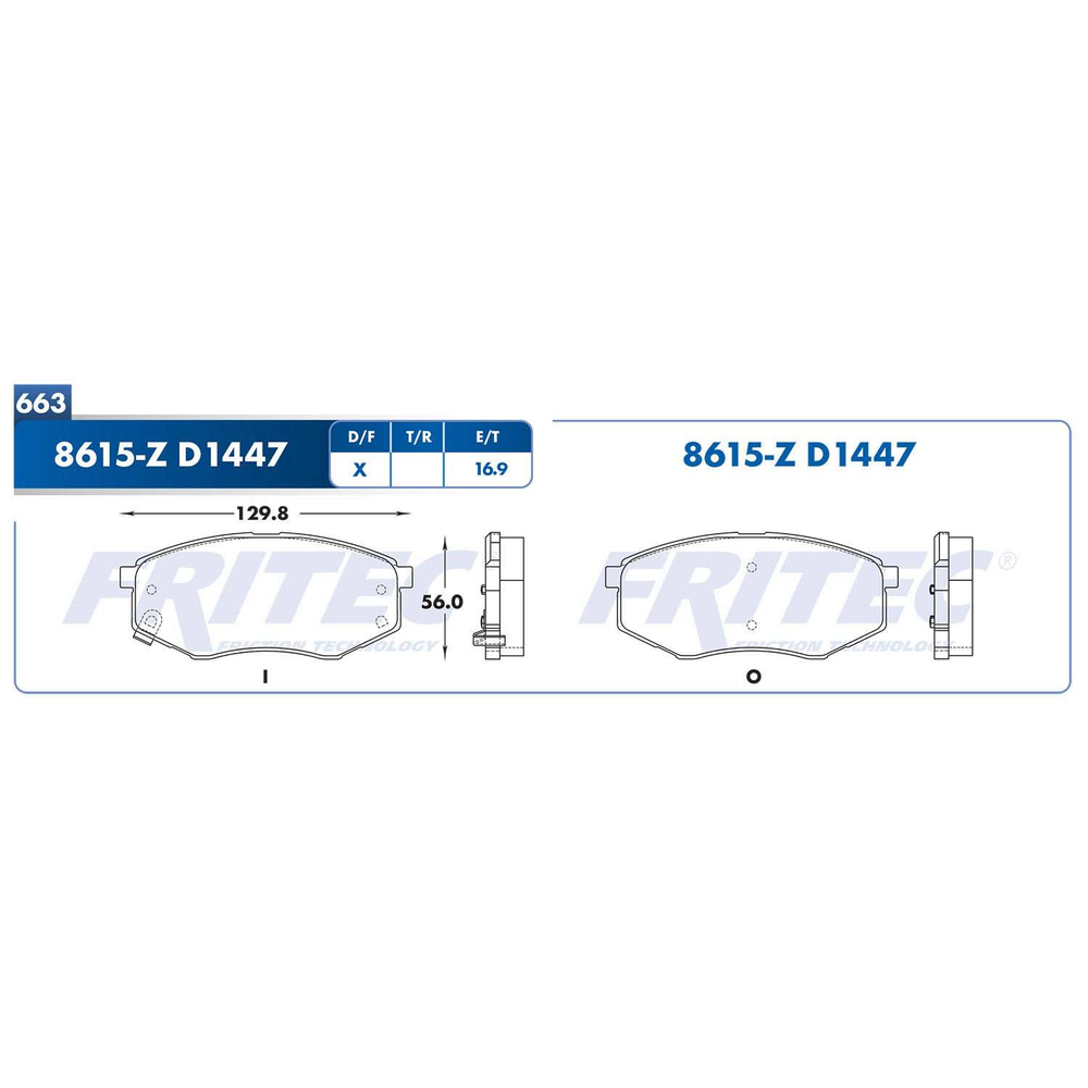 BALATA DELANTERA KIA SOUL 016-019