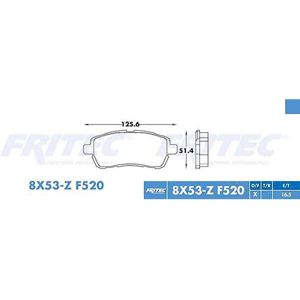 BALATA DELANTERA FORD FIGO 016-021