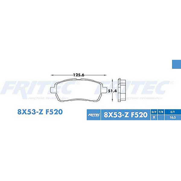 BALATA DELANTERA FORD FIGO 016-021