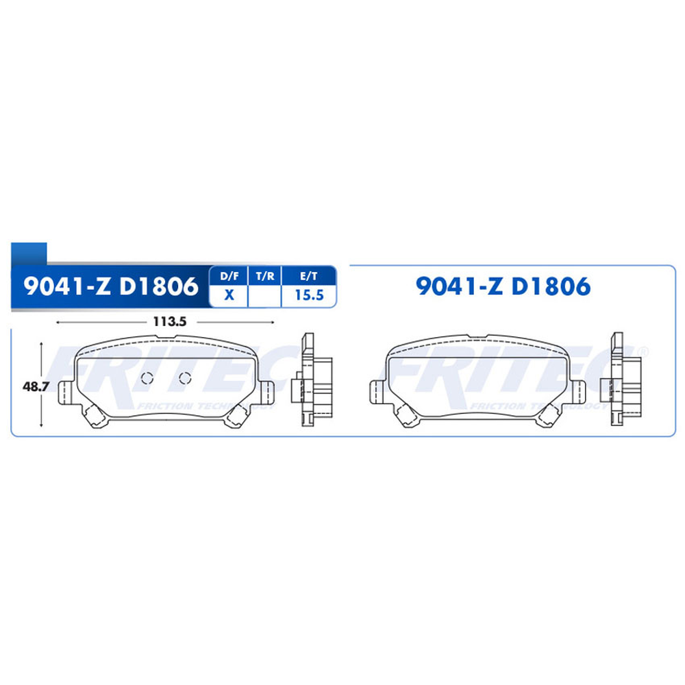 BALATA TRASERA DISCO COLORADO 015-021, GMC CANYON 015-020