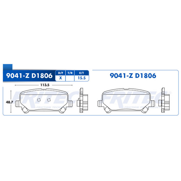 BALATA TRASERA DISCO COLORADO 015-021, GMC CANYON 015-020