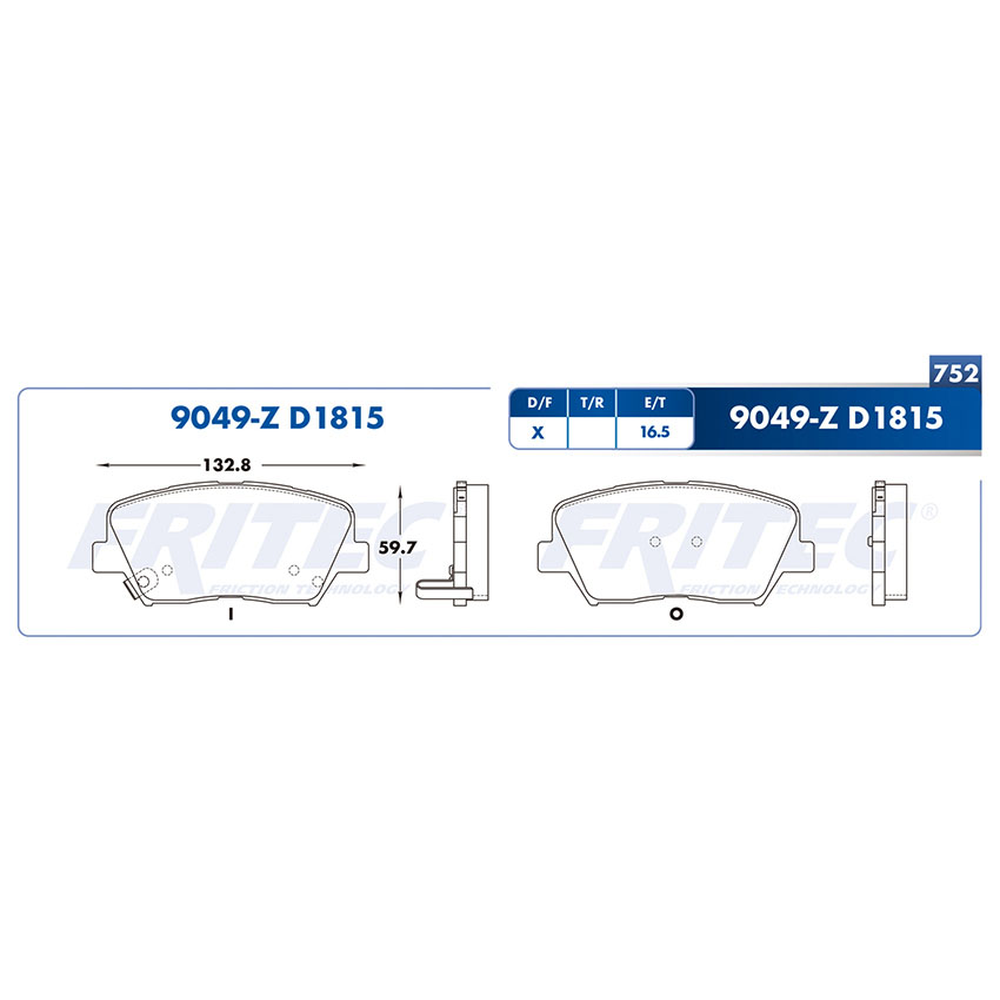 BALATA DELANTERA HYUNDAI CRETA 017-020, SORENTO 016-019, NIRO 017-018, SANTAFE 017-019