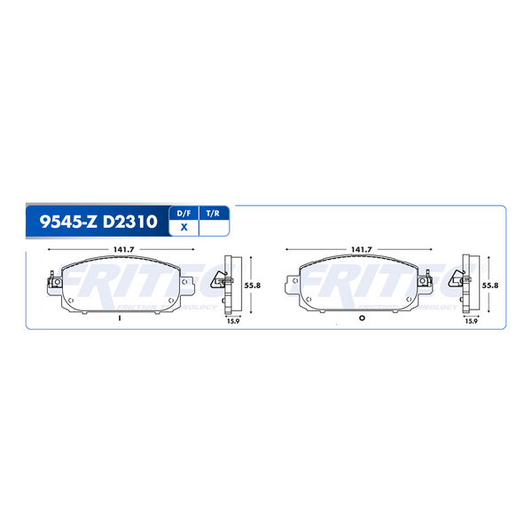 BALATA DELANTERA NISSAN SENTRA 2.0L 020-023