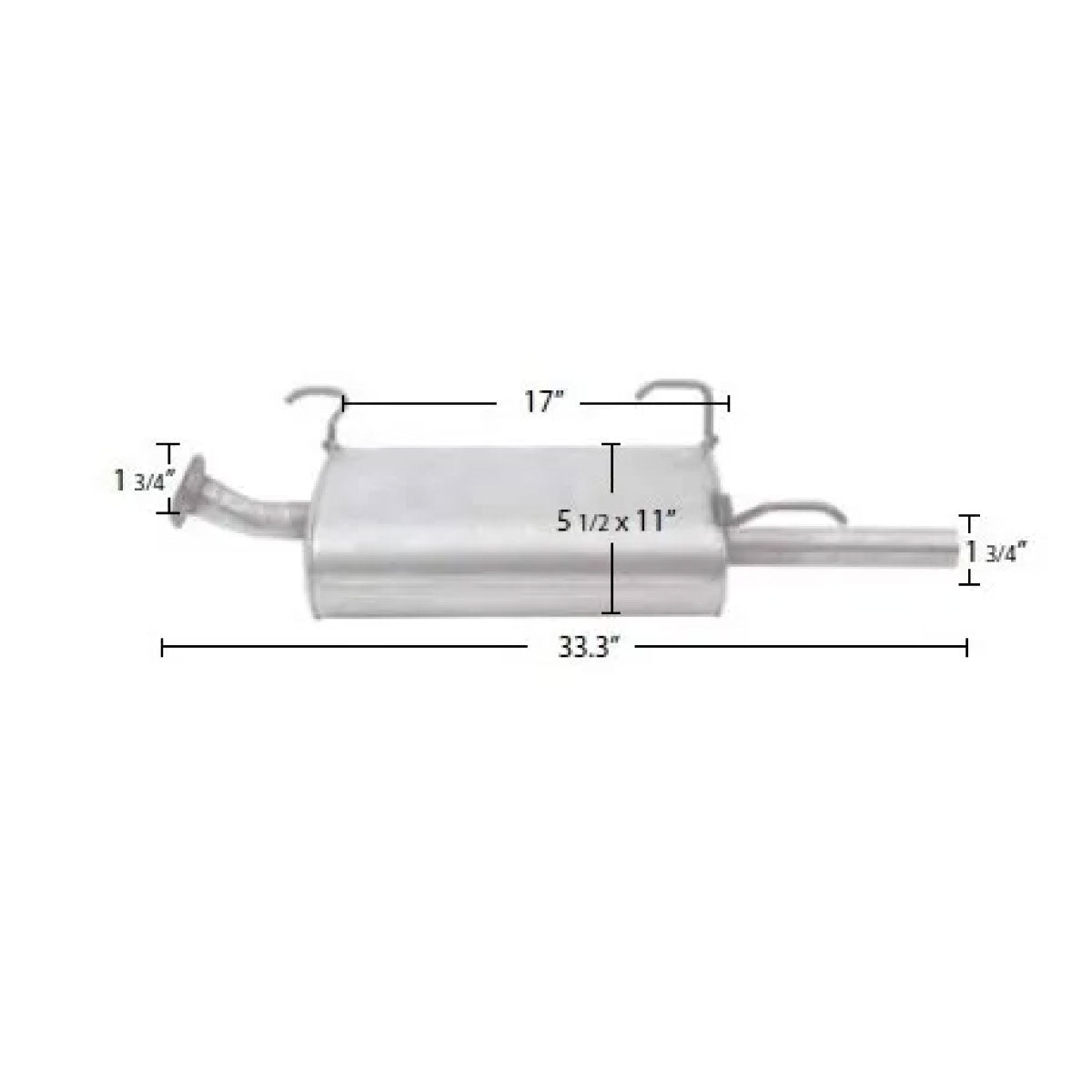 SILENCIADOR VW POINTER 99/09 DOBLE FORRO