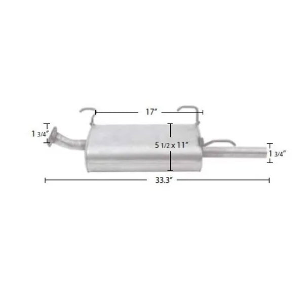 SILENCIADOR VW POINTER 99/09 DOBLE FORRO